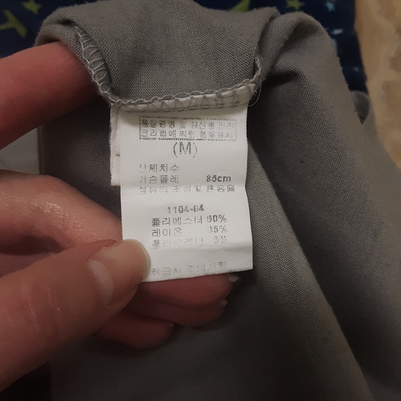 Gray korean printed shirt dress, size medium - Picture 2 of 4